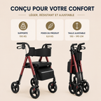 Déambulateur Rollator 4 roues