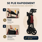 Déambulateur Rollator 4 roues