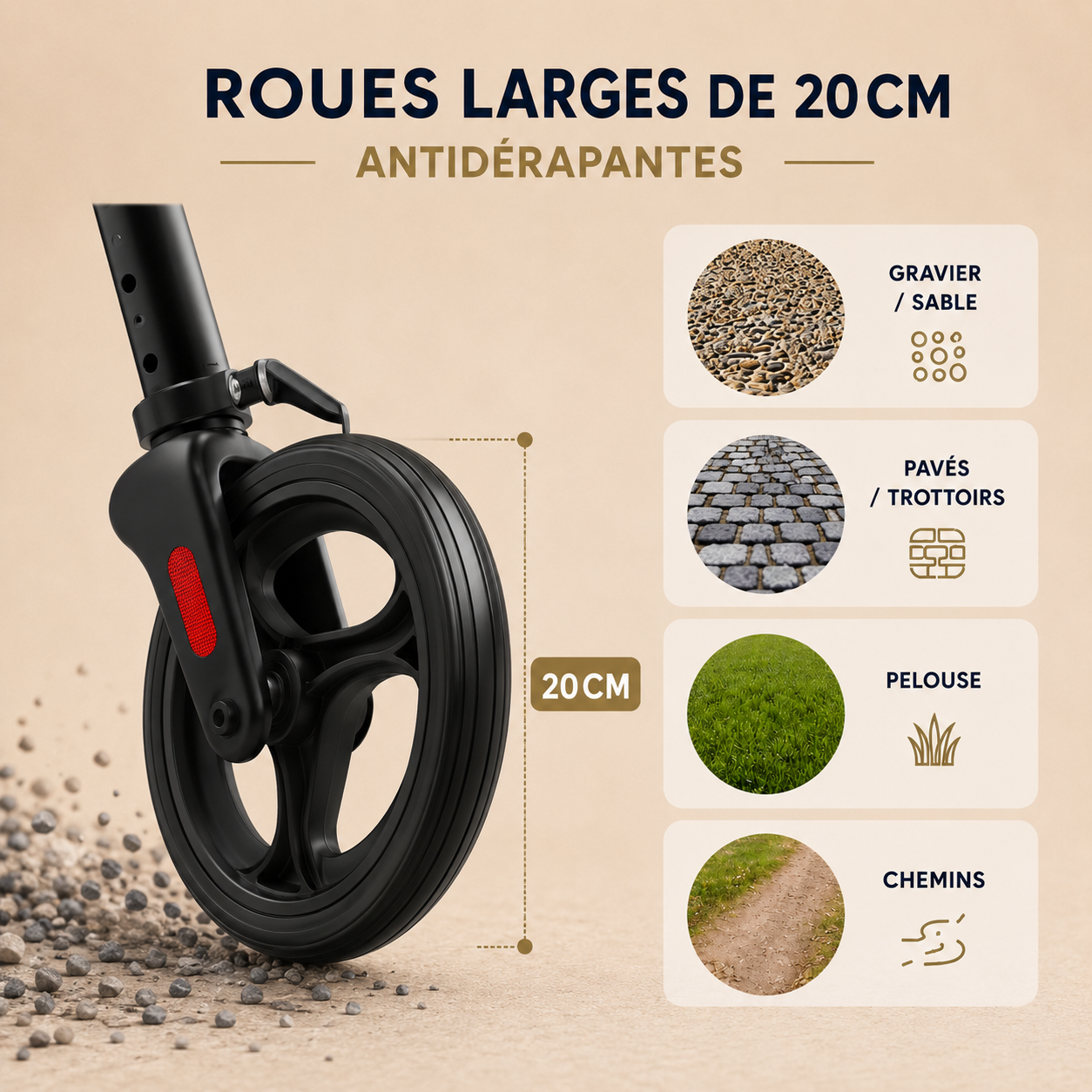 Déambulateur Rollator 4 roues
